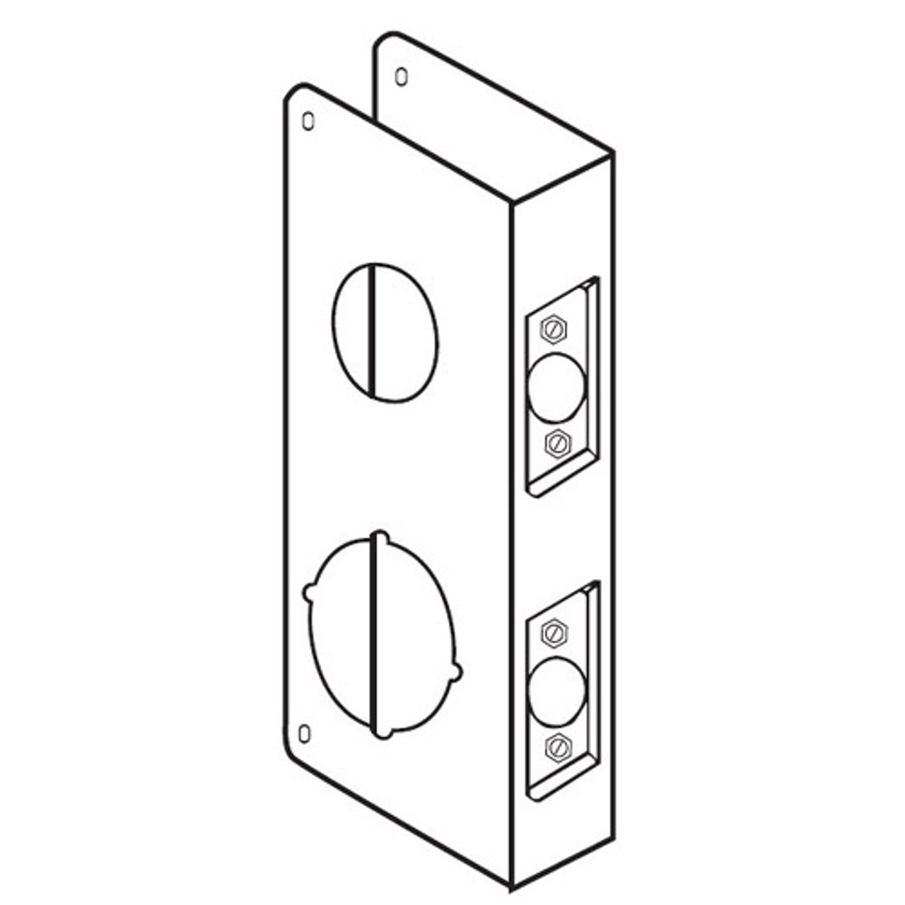 264-10B-CW Don Jo Classic Wrap Around Plate in Bronze Finish