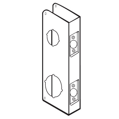 486-10B-CW Don Jo Classic Wrap Around Plate in Bronze Finish