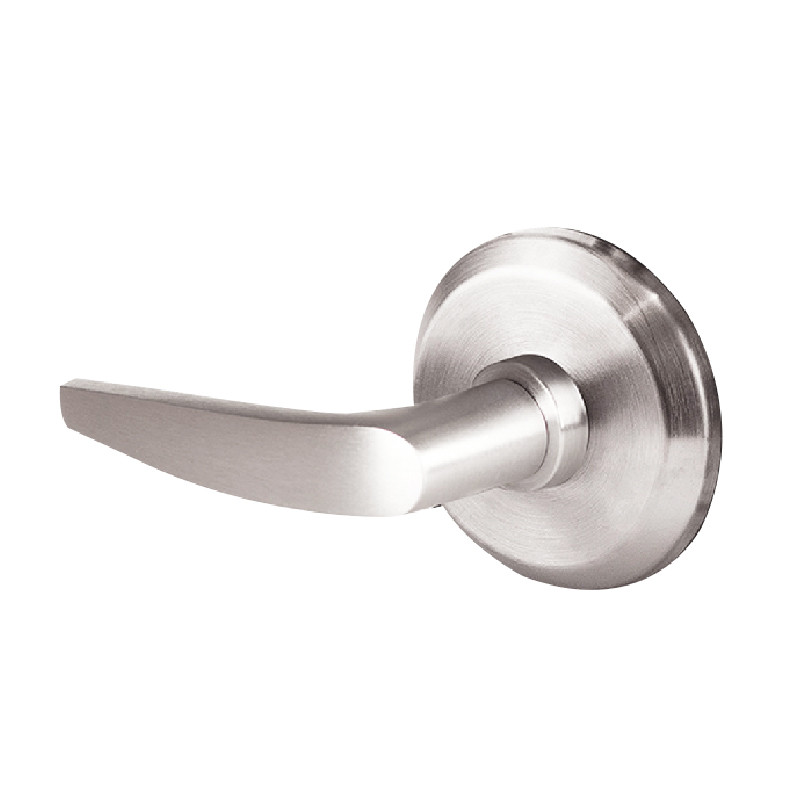 45HW7TWEU16S629 Best 40HW series Double Key Deadbolt Fail Secure Electromechanical Mortise Lever Lock with Curved w/ No Return Style in Bright Stainless Steel