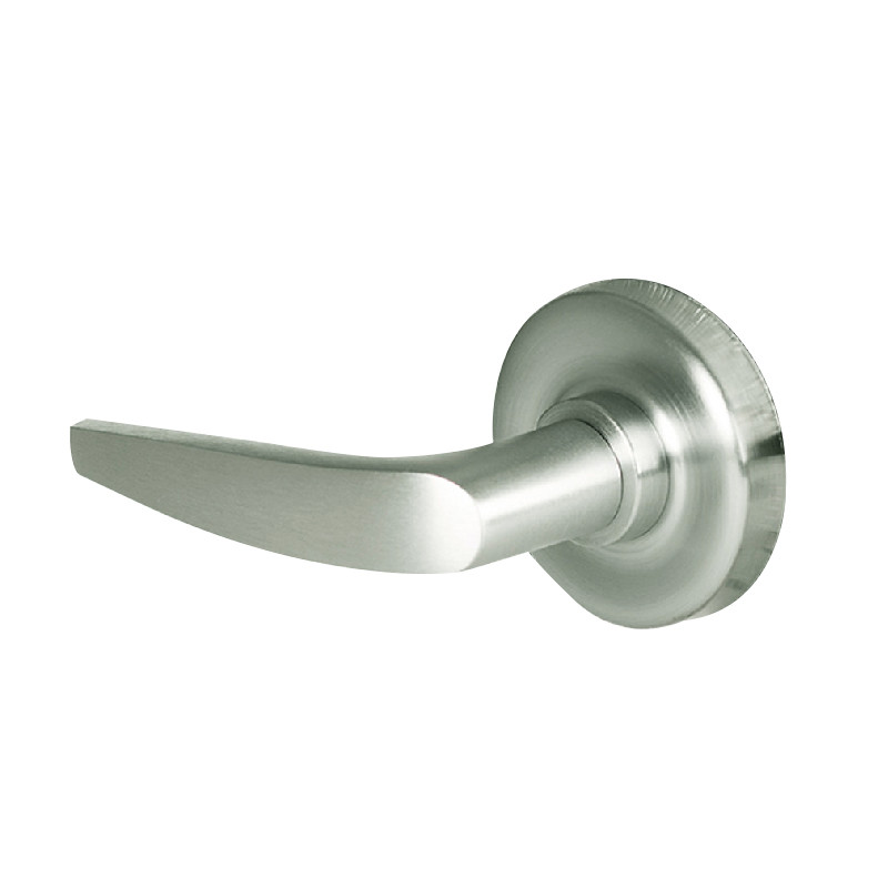 45HW7TDEL16R61912V Best 40HW series Single Key Deadbolt Fail Safe Electromechanical Mortise Lever Lock with Curved w/ No Return Style in Satin Nickel