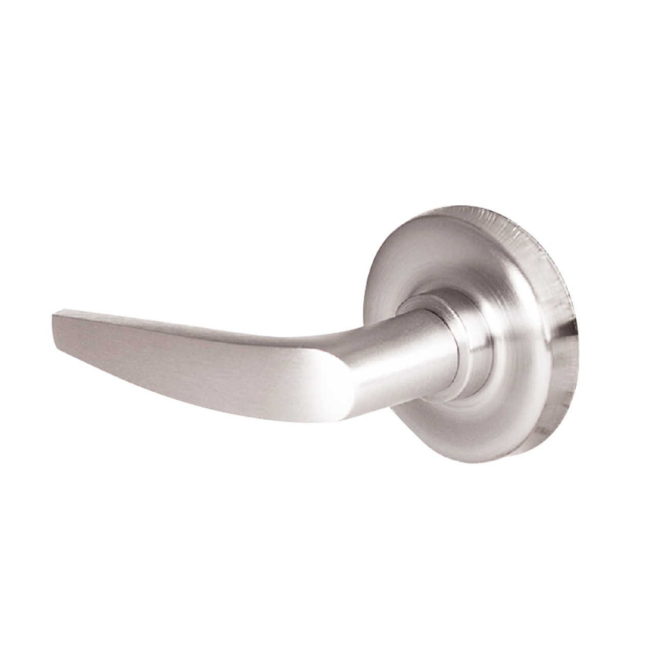 45HW7DEL16R629RQE12V Best 40HW series Single Key Latch Fail Safe Electromechanical Mortise Lever Lock with Curved w/ No Return Style in Bright Stainless Steel