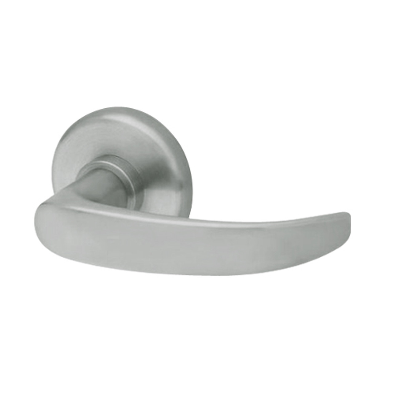 45HW7TDEL14S619RQE12V Best 40HW series Single Key Deadbolt Fail Safe Electromechanical Mortise Lever Lock with Curved w/ Return Style in Satin Nickel