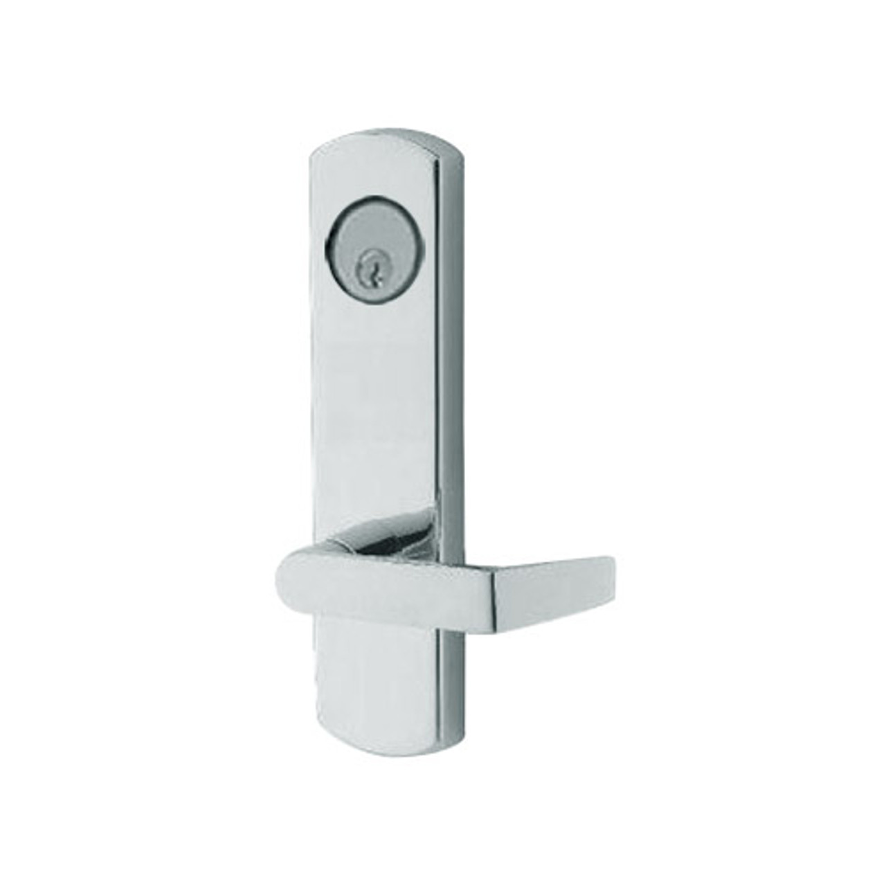 3080-03-0-3U-US32 Adams Rite Standard Entry Trim with Square Lever in Bright Stainless Finish