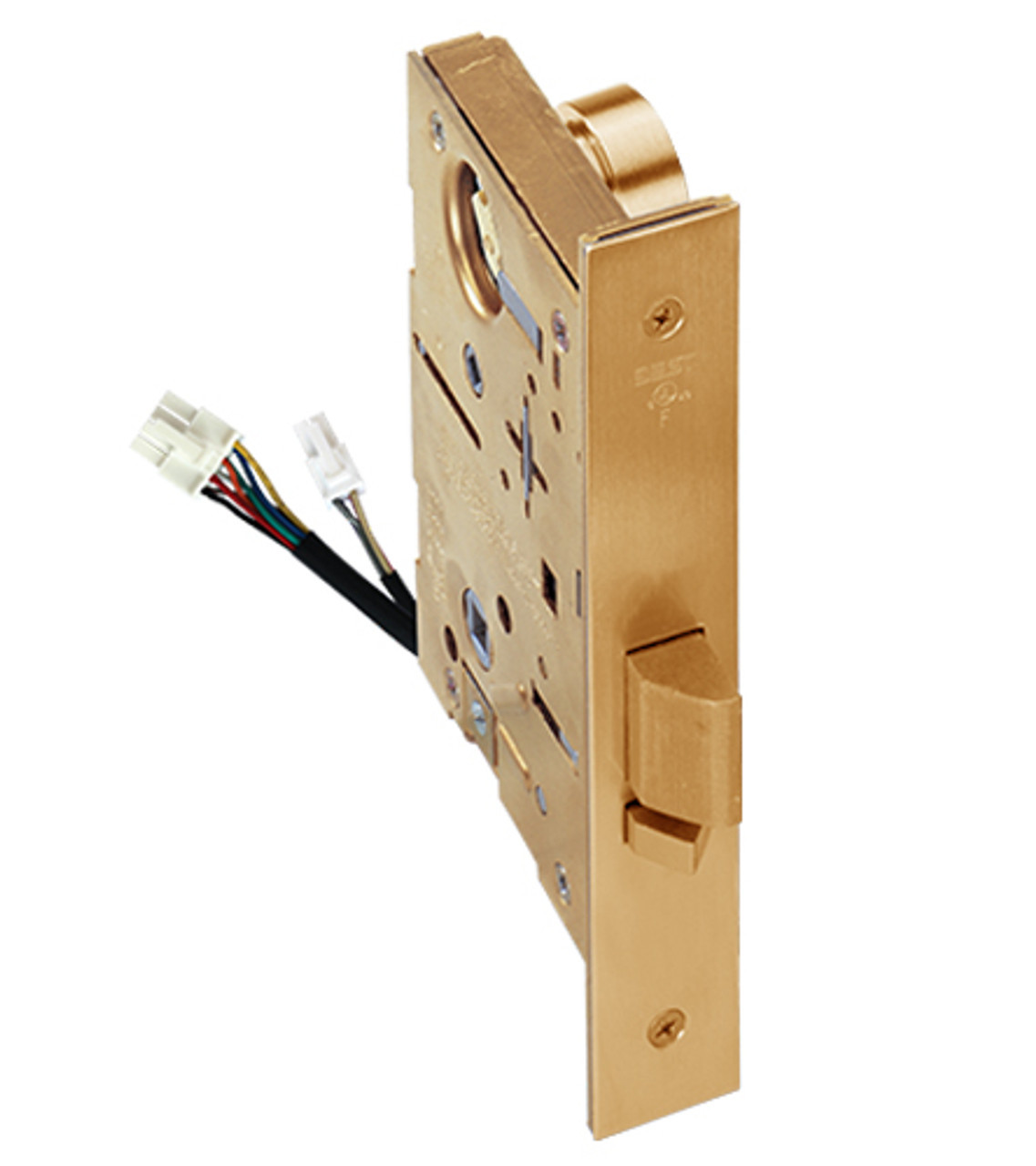 45HW7DEU15S612RQE12V Best 40HW series Single Key Latch Fail Secure Electromechanical Mortise Lever Lock with Contour w/ Angle Return Style in Satin Bronze