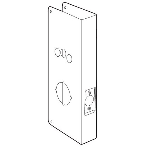 18-BZ-CW Don Jo Blank Wrap-Around Plate in Bronze Finish