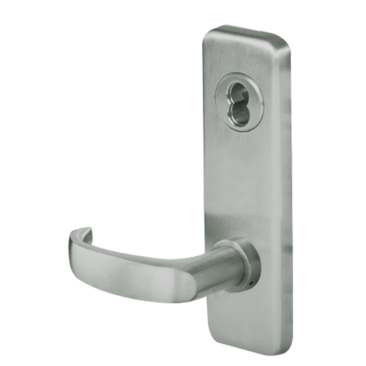 45HW7DEU14J619 Best 40HW series Single Key Latch Fail Secure Electromechanical Mortise Lever Lock with Curved w/ Return Style in Satin Nickel