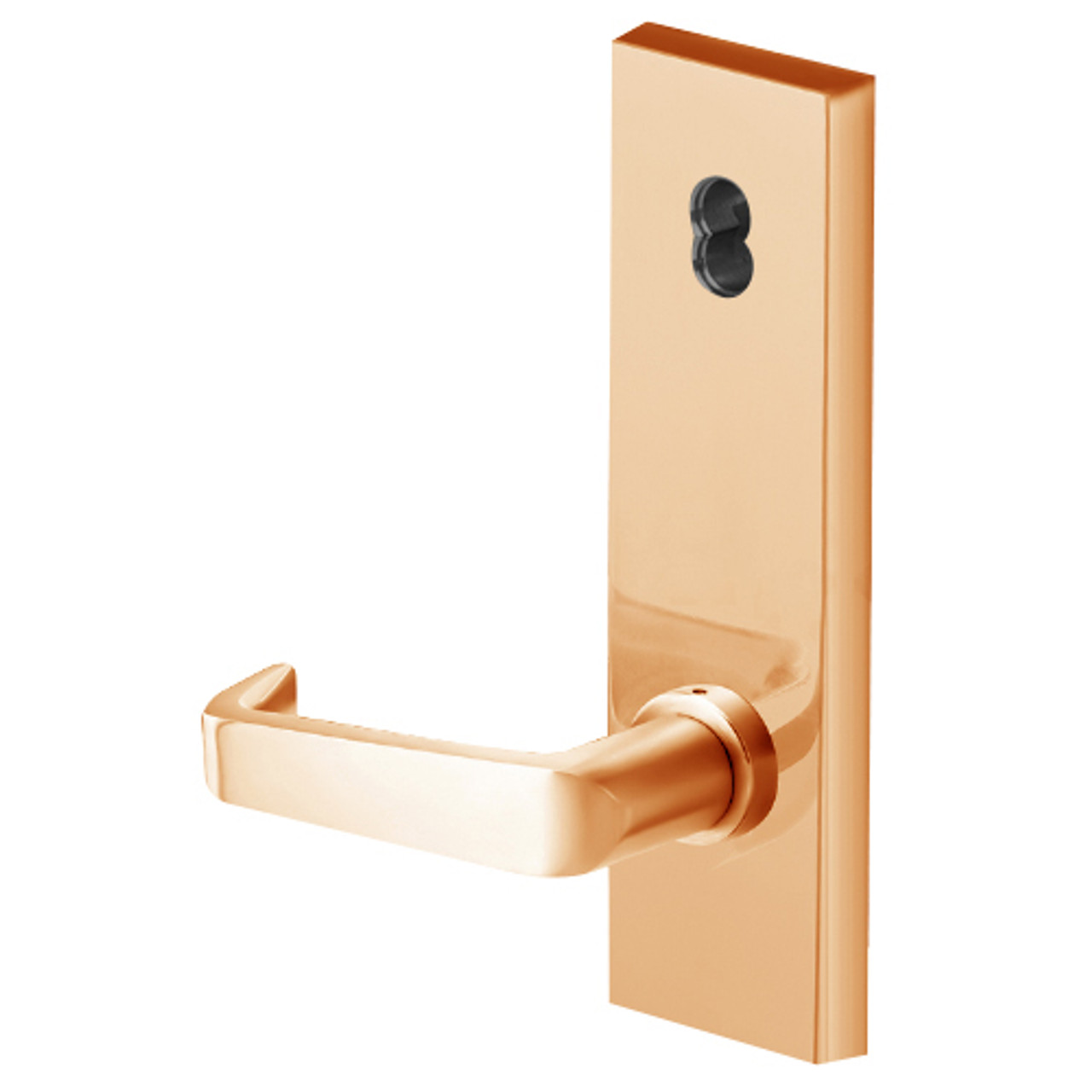 45HW7DEU15N612RQE12V Best 40HW series Single Key Latch Fail Secure Electromechanical Mortise Lever Lock with Contour w/ Angle Return Style in Satin Bronze