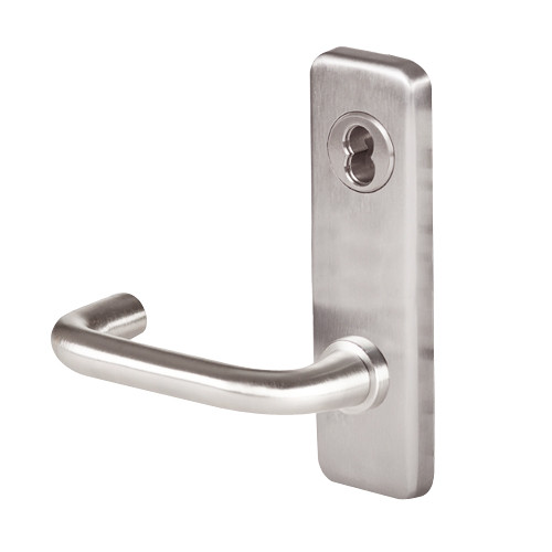 45HW7DEL3J629RQE Best 40HW series Single Key Latch Fail Safe Electromechanical Mortise Lever Lock with Solid Tube w/ Return Style in Bright Stainless Steel