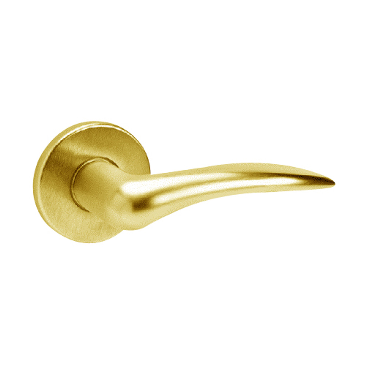 ML2065-DSA-605-CL7-RH Corbin Russwin ML2000 Series IC 7-Pin Less Core Mortise Dormitory Locksets with Dirke Lever in Bright Brass
