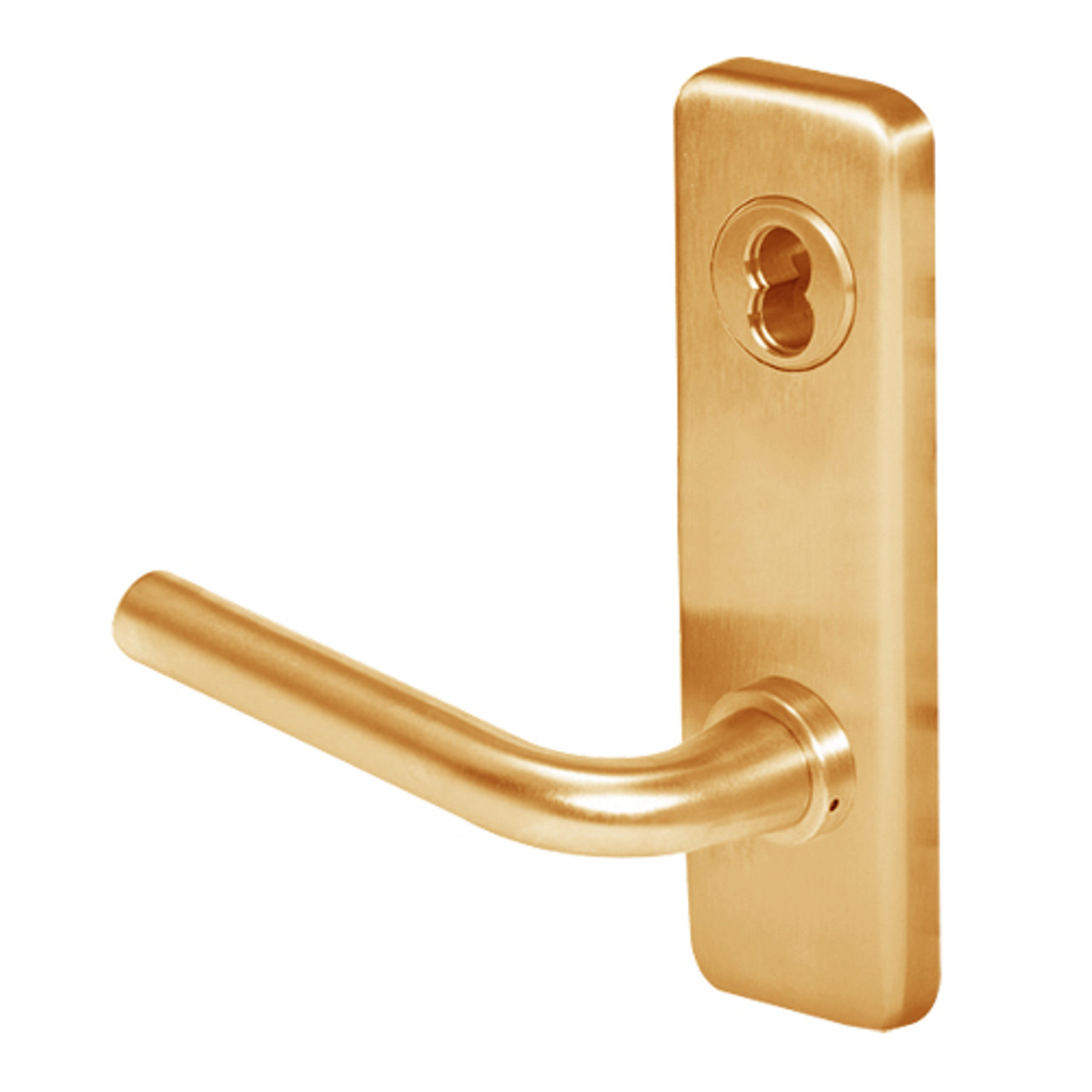 45HW7DEL12J612RQE12V Best 40HW series Single Key Latch Fail Safe Electromechanical Mortise Lever Lock with Solid Tube w/ No Return Style in Satin Bronze