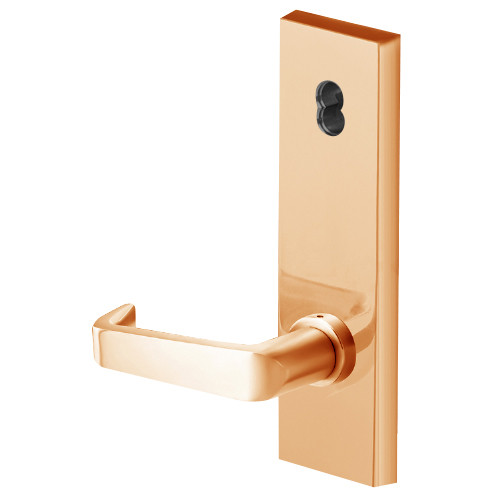 45HW7TWEU15N612RQE Best 40HW series Double Key Deadbolt Fail Secure Electromechanical Mortise Lever Lock with Contour w/ Angle Return Style in Satin Bronze