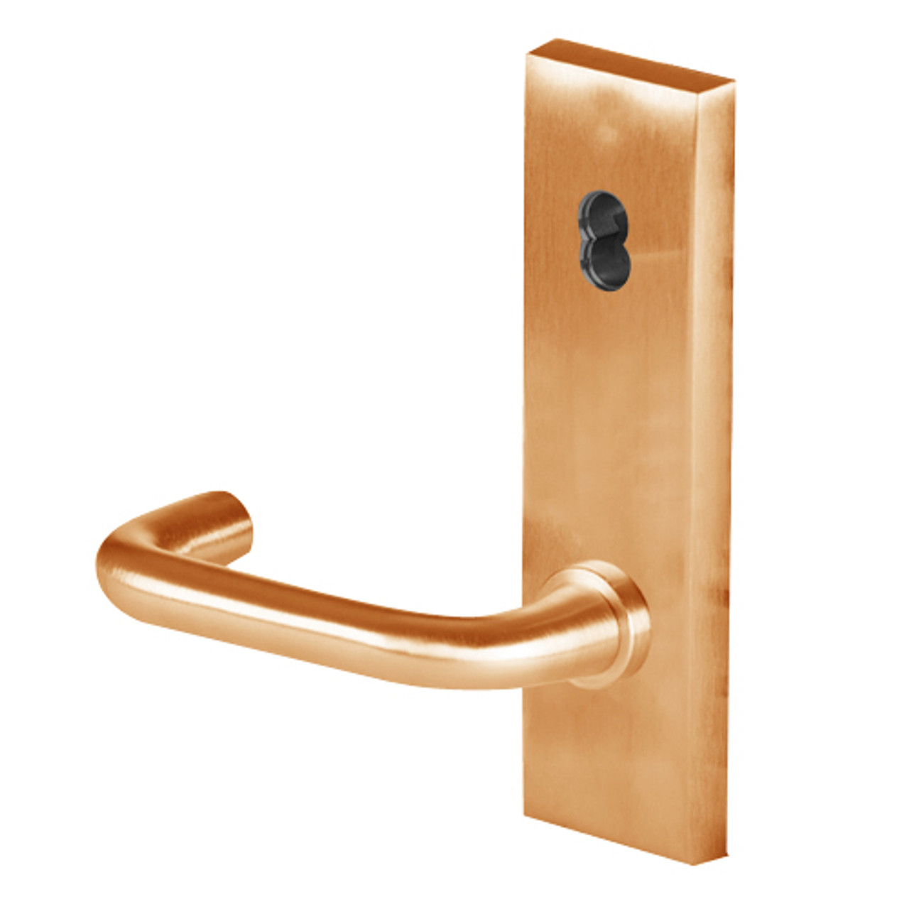 45HW7TWEL3N612 Best 40HW series Double Key Deadbolt Fail Safe Electromechanical Mortise Lever Lock with Solid Tube w/ Return Style in Satin Bronze