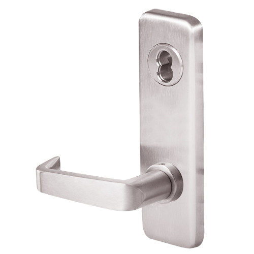 45HW7TWEL15J629RQE12V Best 40HW series Double Key Deadbolt Fail Safe Electromechanical Mortise Lever Lock with Contour w/ Angle Return Style in Bright Stainless Steel