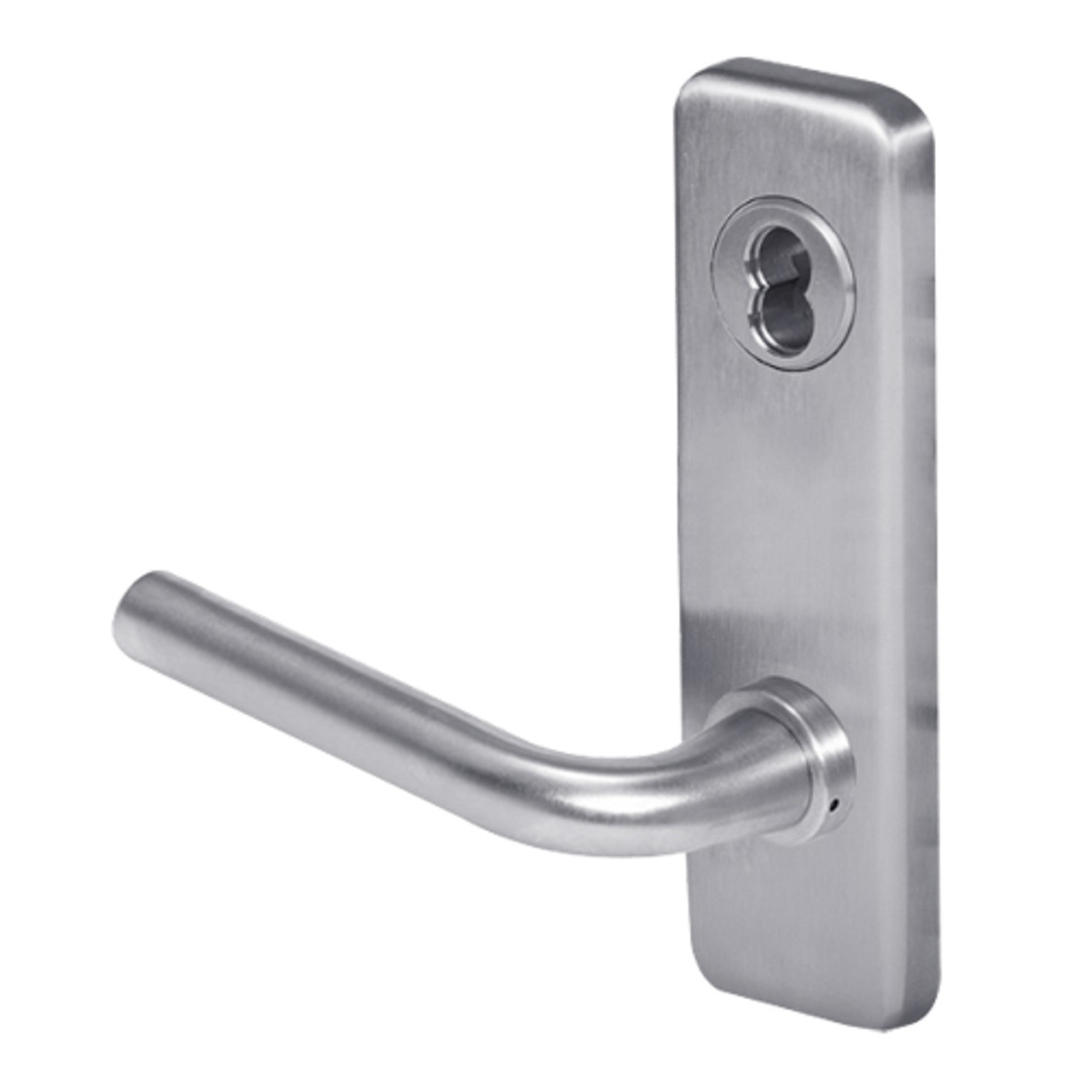 45HW7TWEL12J626RQE Best 40HW series Double Key Deadbolt Fail Safe Electromechanical Mortise Lever Lock with Solid Tube w/ No Return Style in Satin Chrome