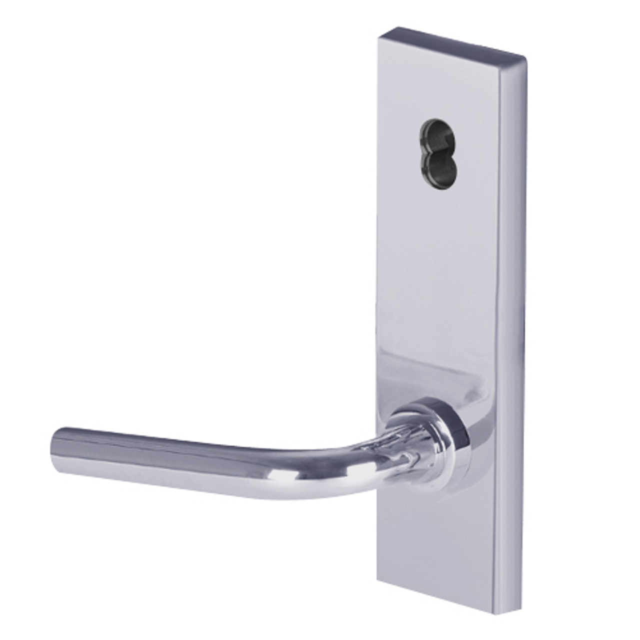 45HW7TWEL12N626 Best 40HW series Double Key Deadbolt Fail Safe Electromechanical Mortise Lever Lock with Solid Tube w/ No Return Style in Satin Chrome