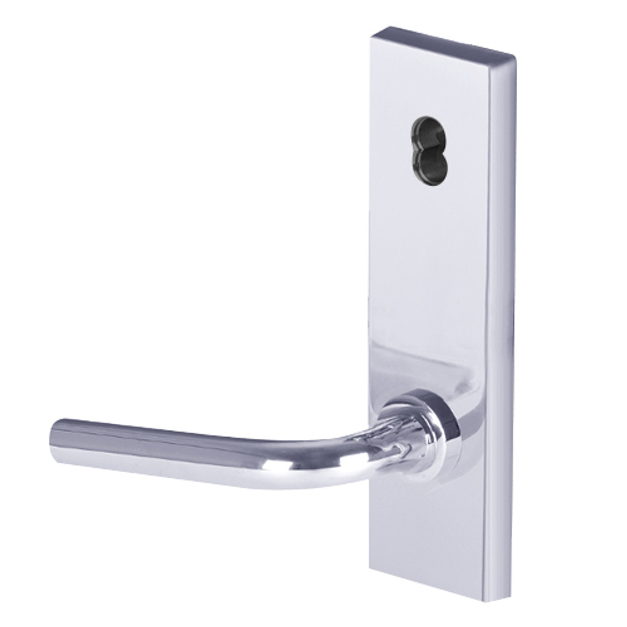 45HW7TWEL12N625RQE12V Best 40HW series Double Key Deadbolt Fail Safe Electromechanical Mortise Lever Lock with Solid Tube w/ No Return Style in Bright Chrome