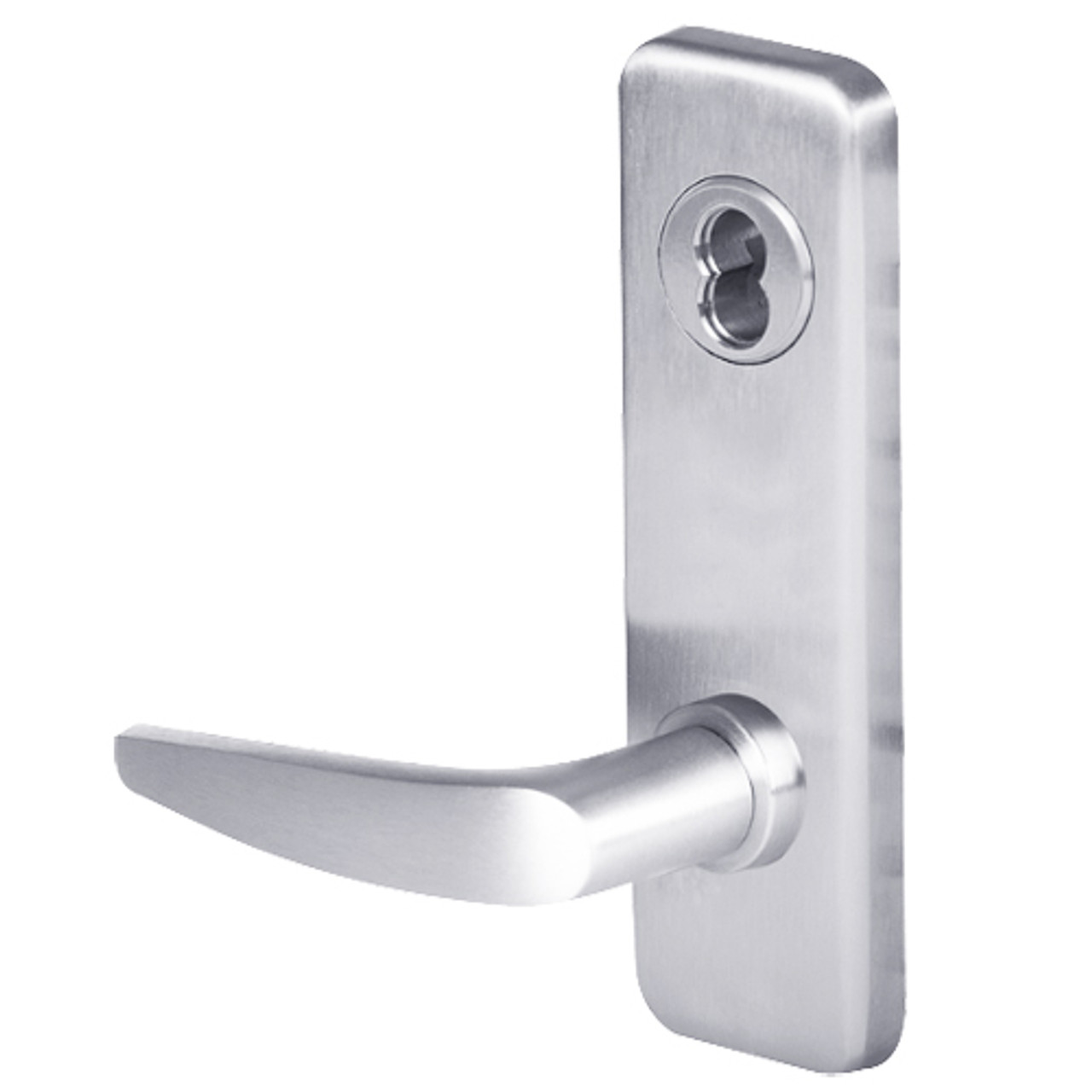 45HW7TWEL16J62512V Best 40HW series Double Key Deadbolt Fail Safe Electromechanical Mortise Lever Lock with Curved w/ No Return Style in Bright Chrome