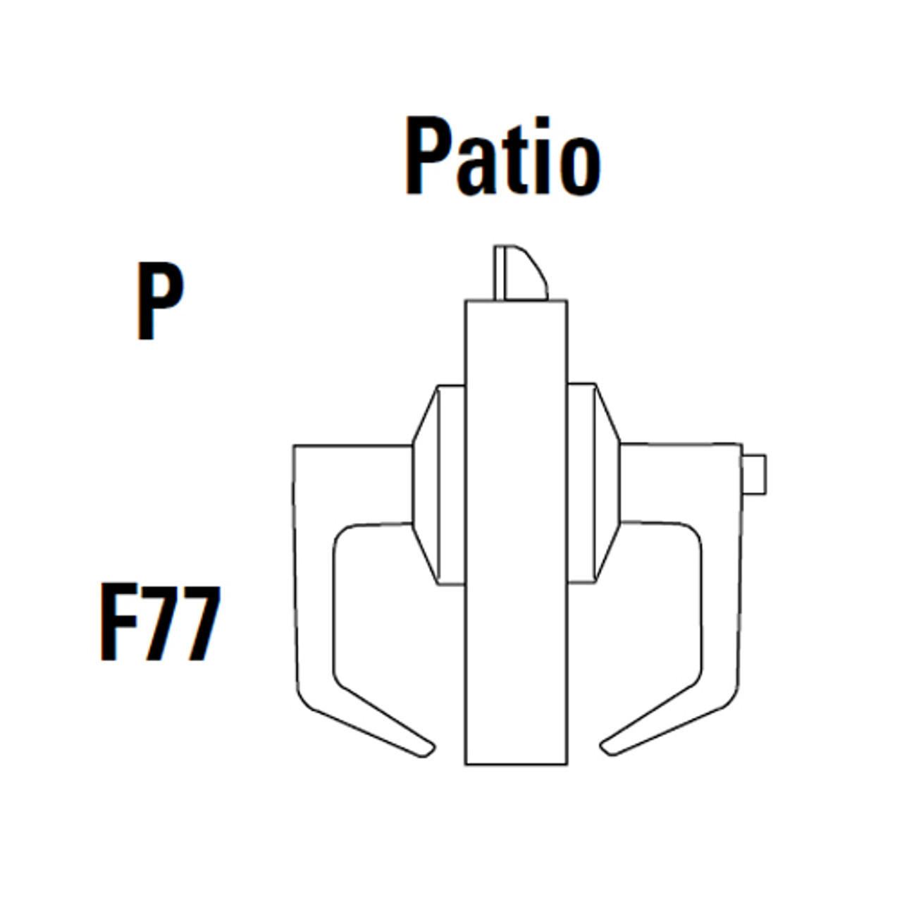 9K30P14LS3690LM Best 9K Series Patio Heavy Duty Cylindrical Lever Locks in Dark Bronze
