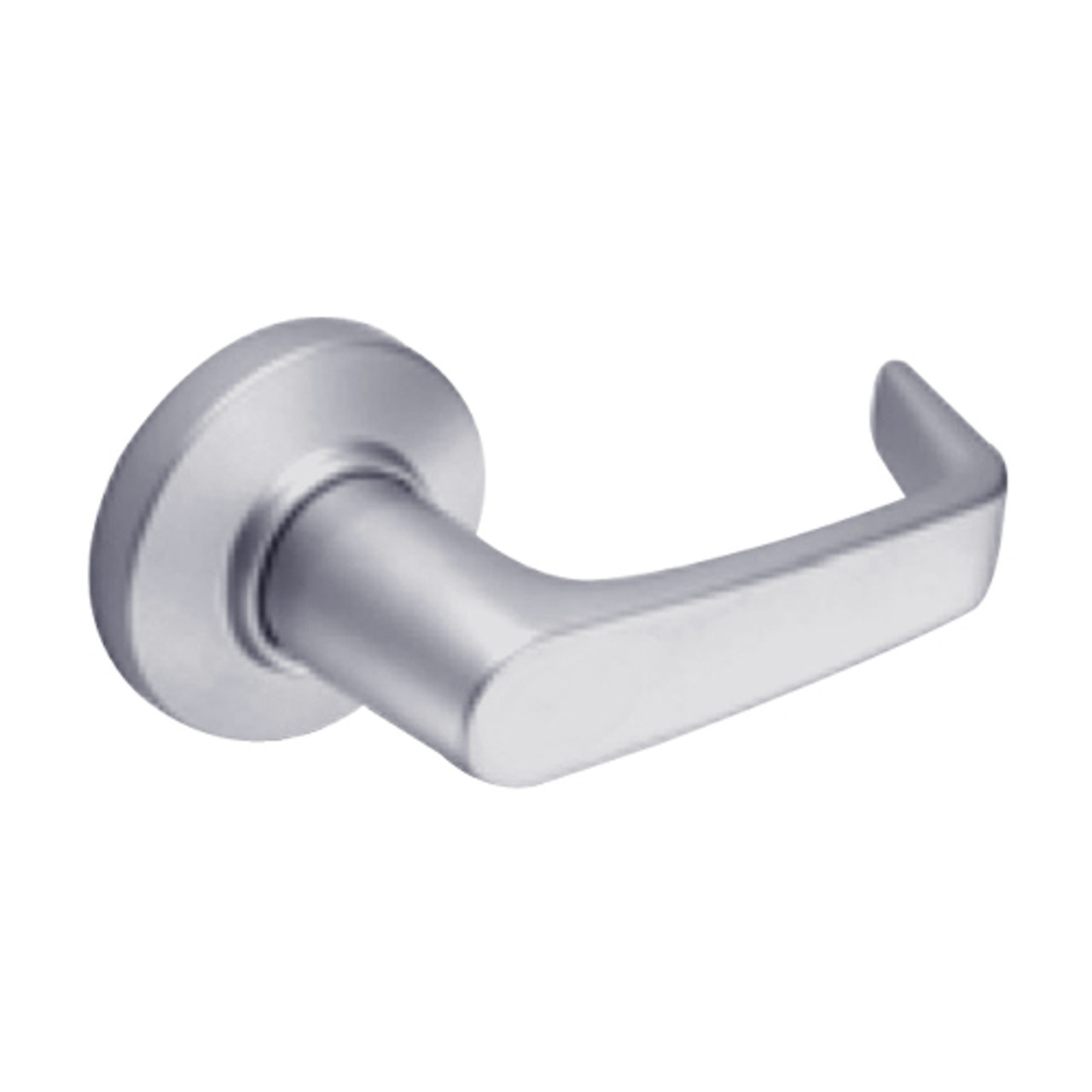 9K30Q15CSTK626LM Best 9K Series Exit Heavy Duty Cylindrical Lever Locks with Contour Angle with Return Lever Design in Satin Chrome