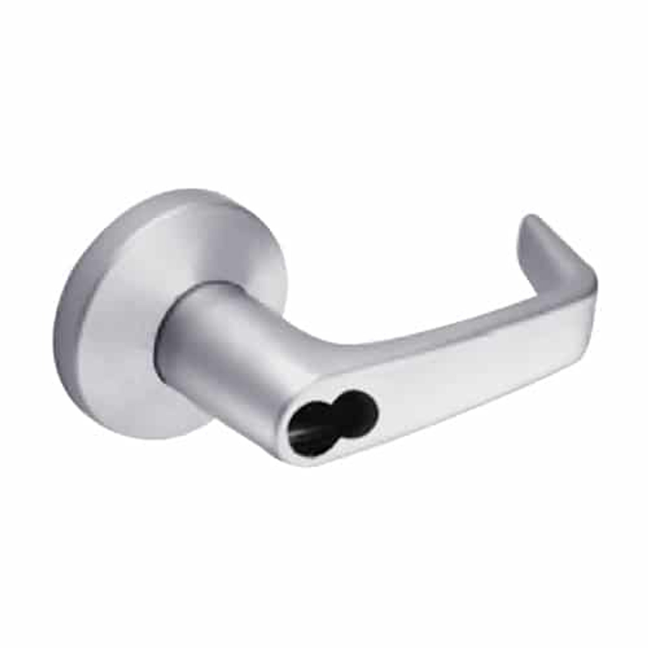 9K37W15KSTK626LM Best 9K Series Institutional Cylindrical Lever Locks with Contour Angle with Return Lever Design Accept 7 Pin Best Core in Satin Chrome