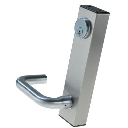 3080E-02-0-37-35 US32D Adams Rite Electrified Entry Trim with Round Lever in Satin Stainless Finish