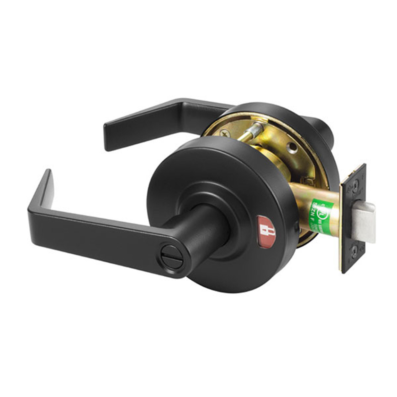 APL02-ST-BSP Arrow Grade 1 Privacy Cylindrical Lock with Indicator Icons in Black Suede Powder Coat