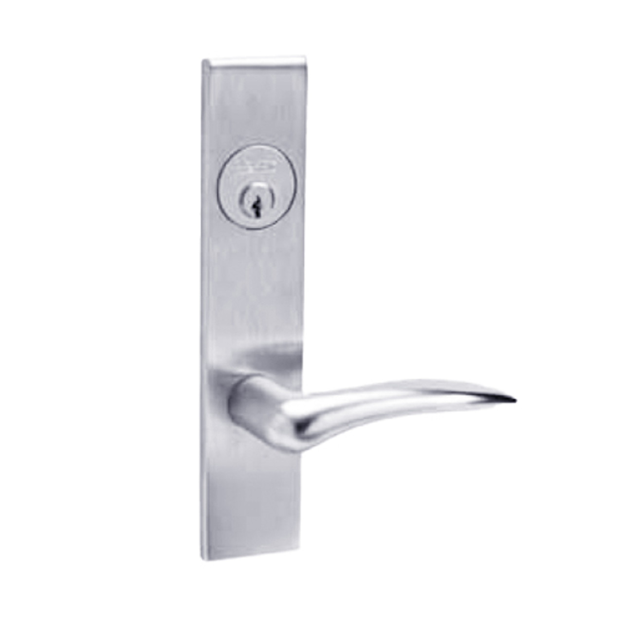 ML2056-DSR-625-LH Corbin Russwin ML2000 Series Mortise Classroom Locksets with Dirke Lever in Bright Chrome