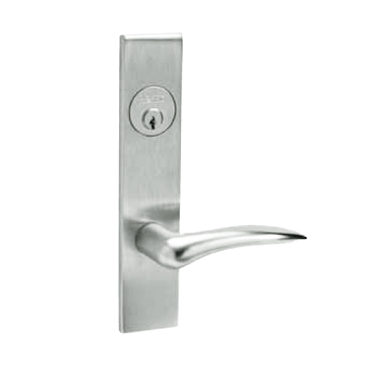 ML2069-DSR-618-LH Corbin Russwin ML2000 Series Mortise Institution Privacy Locksets with Dirke Lever in Bright Nickel