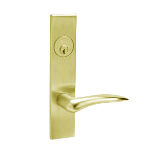 ML2054-DSR-605-LH Corbin Russwin ML2000 Series Mortise Entrance Locksets with Dirke Lever in Bright Brass