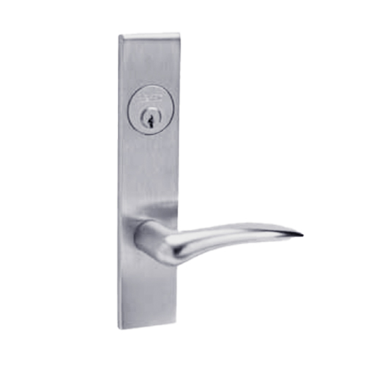 ML2058-DSR-626-LH Corbin Russwin ML2000 Series Mortise Entrance Holdback Locksets with Dirke Lever in Satin Chrome