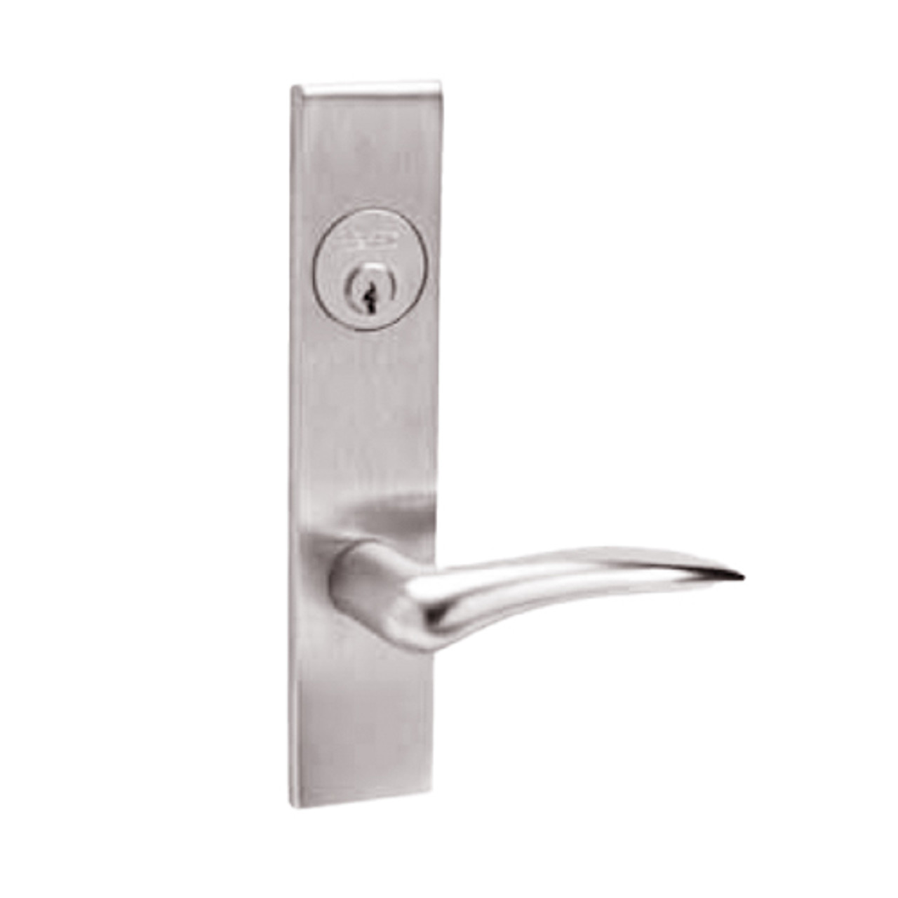 ML2067-DSR-629-LH Corbin Russwin ML2000 Series Mortise Apartment Locksets with Dirke Lever and Deadbolt in Bright Stainless Steel
