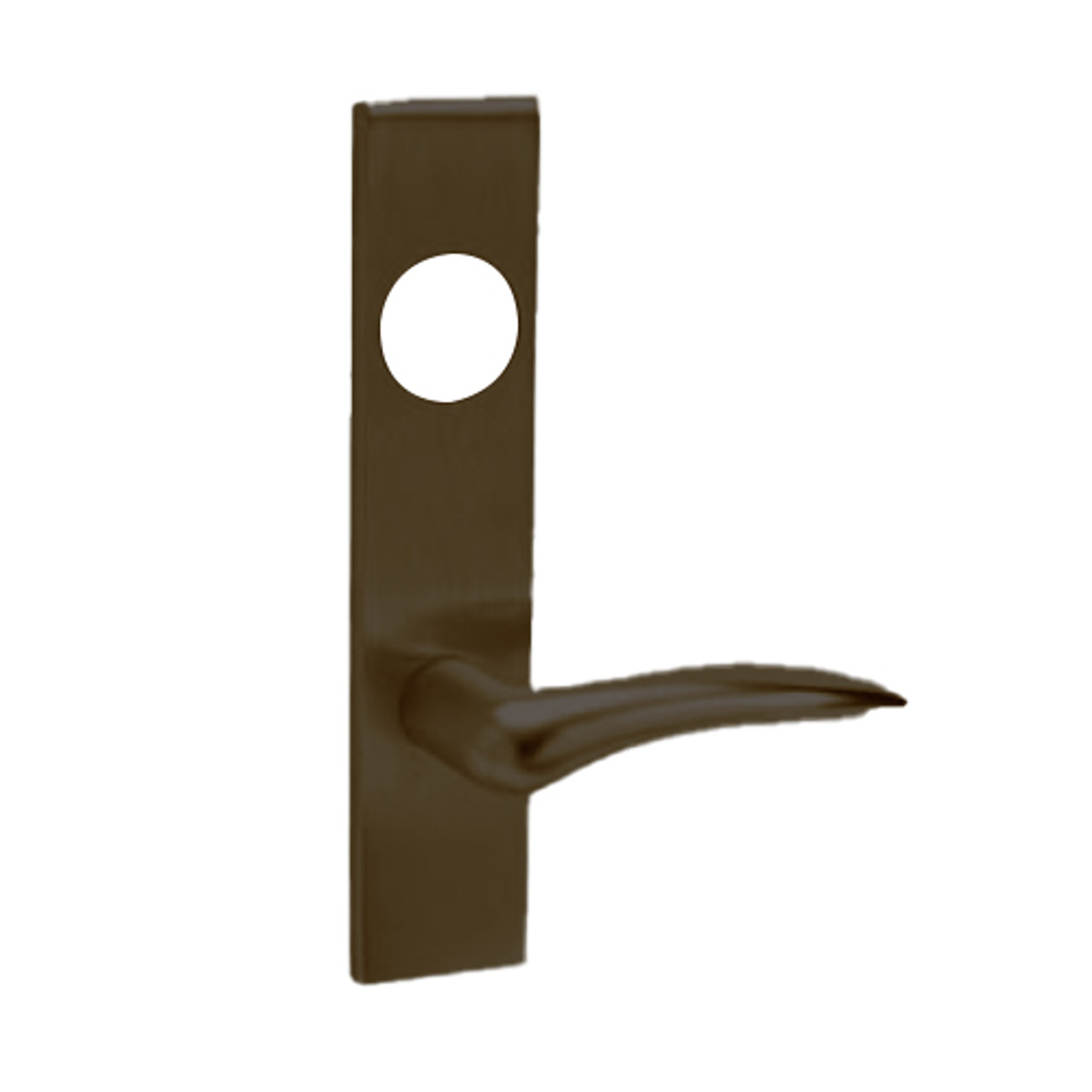 ML2053-DSR-613-CL6-LH Corbin Russwin ML2000 Series IC 6-Pin Less Core Mortise Entrance Locksets with Dirke Lever in Oil Rubbed Bronze