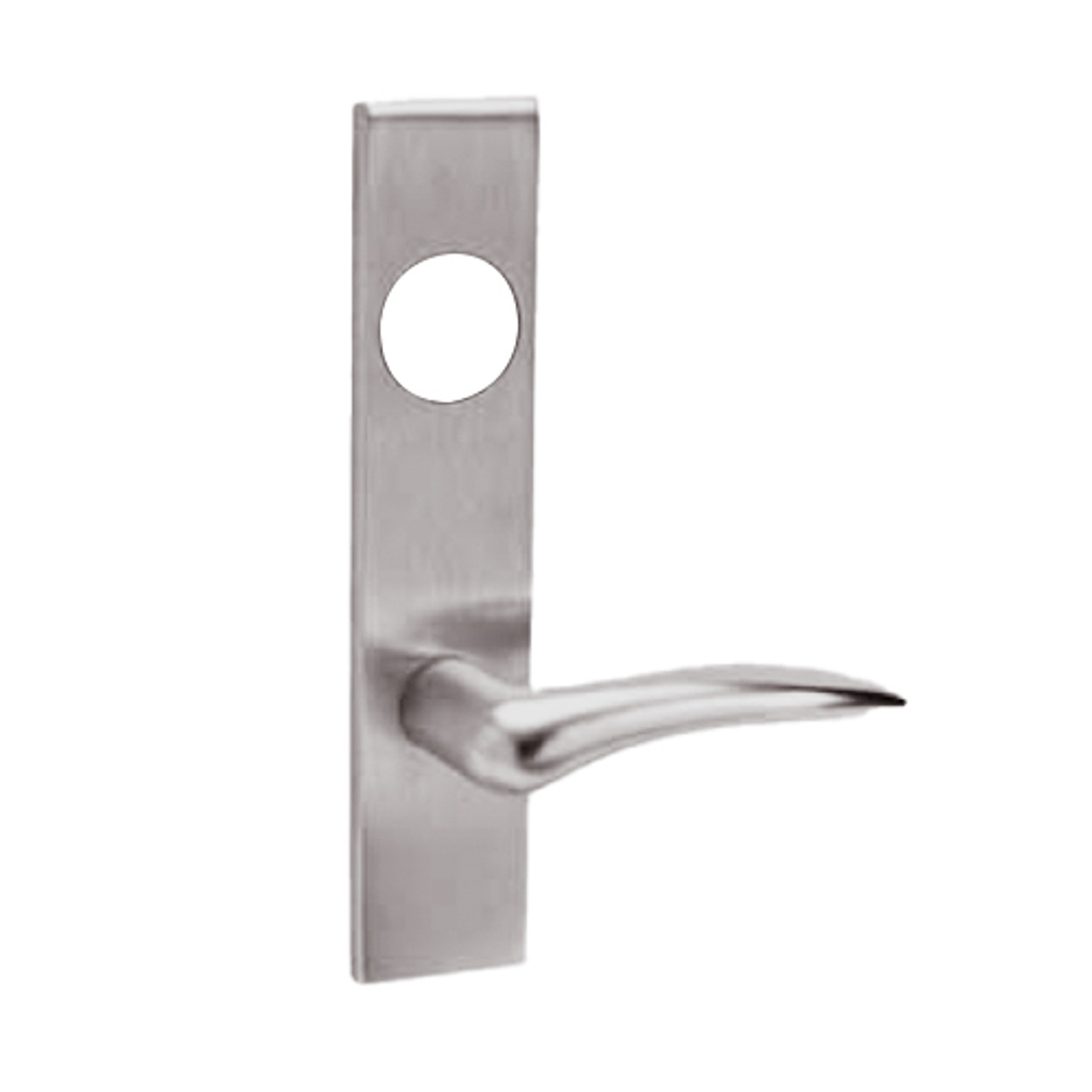 ML2054-DSR-630-CL7-LH Corbin Russwin ML2000 Series IC 7-Pin Less Core Mortise Entrance Locksets with Dirke Lever in Satin Stainless