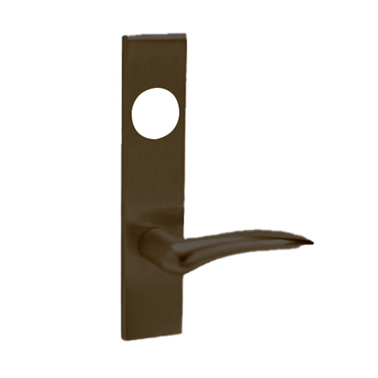 ML2048-DSR-613-CL6-LH Corbin Russwin ML2000 Series IC 6-Pin Less Core Mortise Entrance Locksets with Dirke Lever in Oil Rubbed Bronze