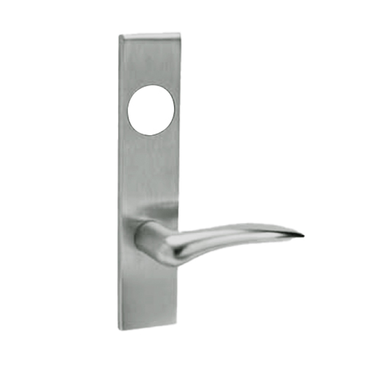 ML2052-DSR-619-CL6-LH Corbin Russwin ML2000 Series IC 6-Pin Less Core Mortise Classroom Intruder Locksets with Dirke Lever in Satin Nickel