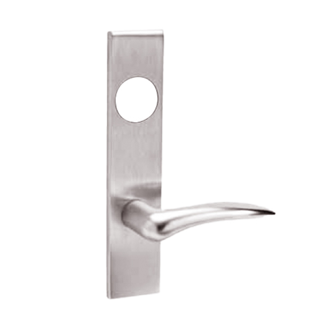 ML2062-DSR-629-CL6-LH Corbin Russwin ML2000 Series IC 6-Pin Less Core Mortise Intruder Locksets with Dirke Lever with Deadbolt in Bright Stainless Steel