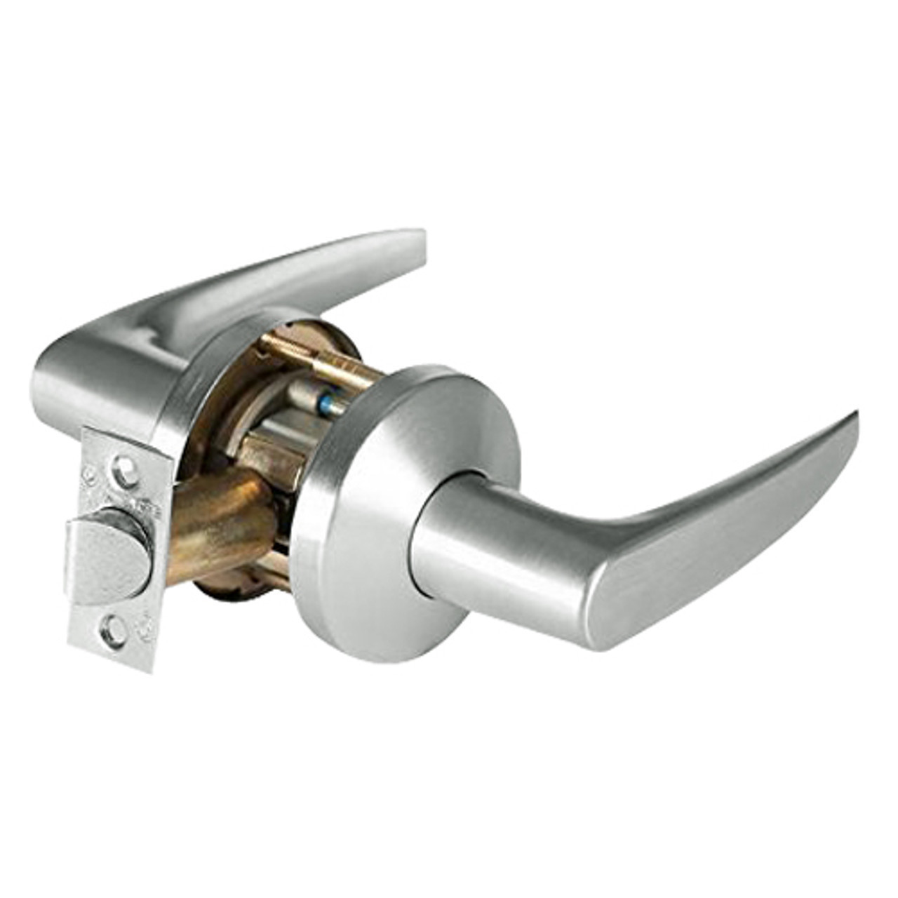 9K50N16KSTK618LM Best 9K Series Passage Heavy Duty Cylindrical Lever Locks with Curved Without Return Lever Design in Bright Nickel