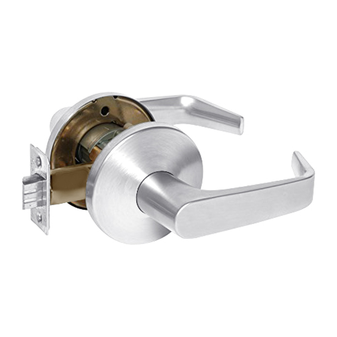 9K50N15LS3625LM Best 9K Series Passage Heavy Duty Cylindrical Lever Locks with Contour Angle with Return Lever Design in Bright Chrome