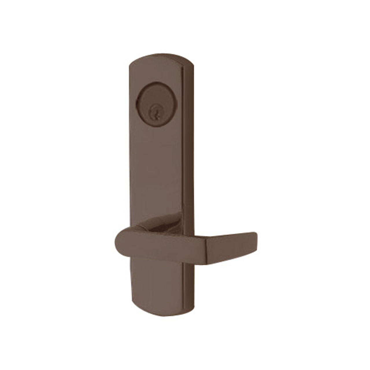 3080E-03-0-33-55 US10B Adams Rite Electrified Entry Trim with Square Lever in Oil Rubbed Bronze Finish