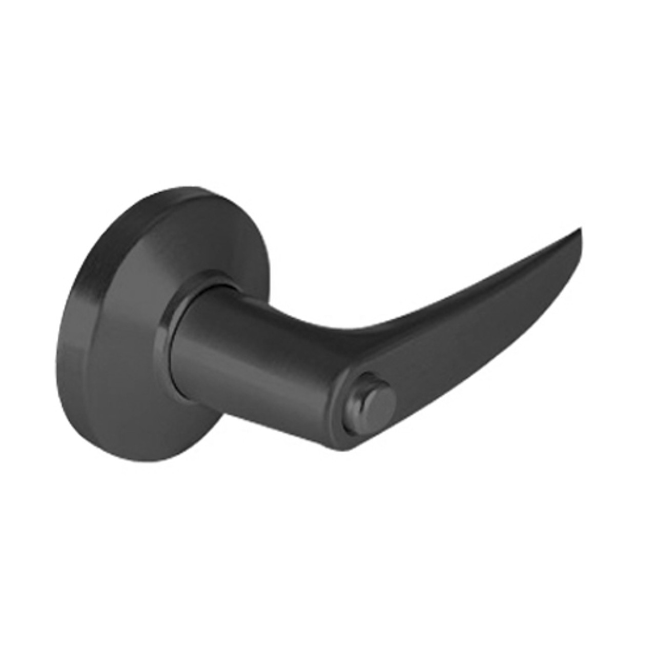 9K50LL16CSTK622LM Best 9K Series Hospital Privacy Heavy Duty Cylindrical Lever Locks with Curved Without Return Lever Design in Black