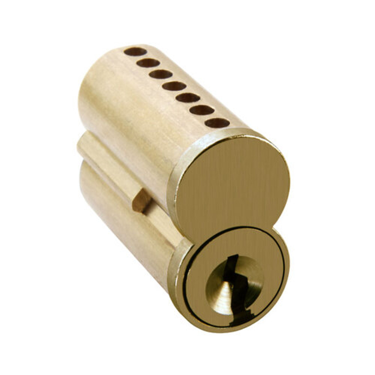 7CS-6-J-1-606 Stanley SFIC 6-Pin - J Keyway Uncombinated in Satin Brass