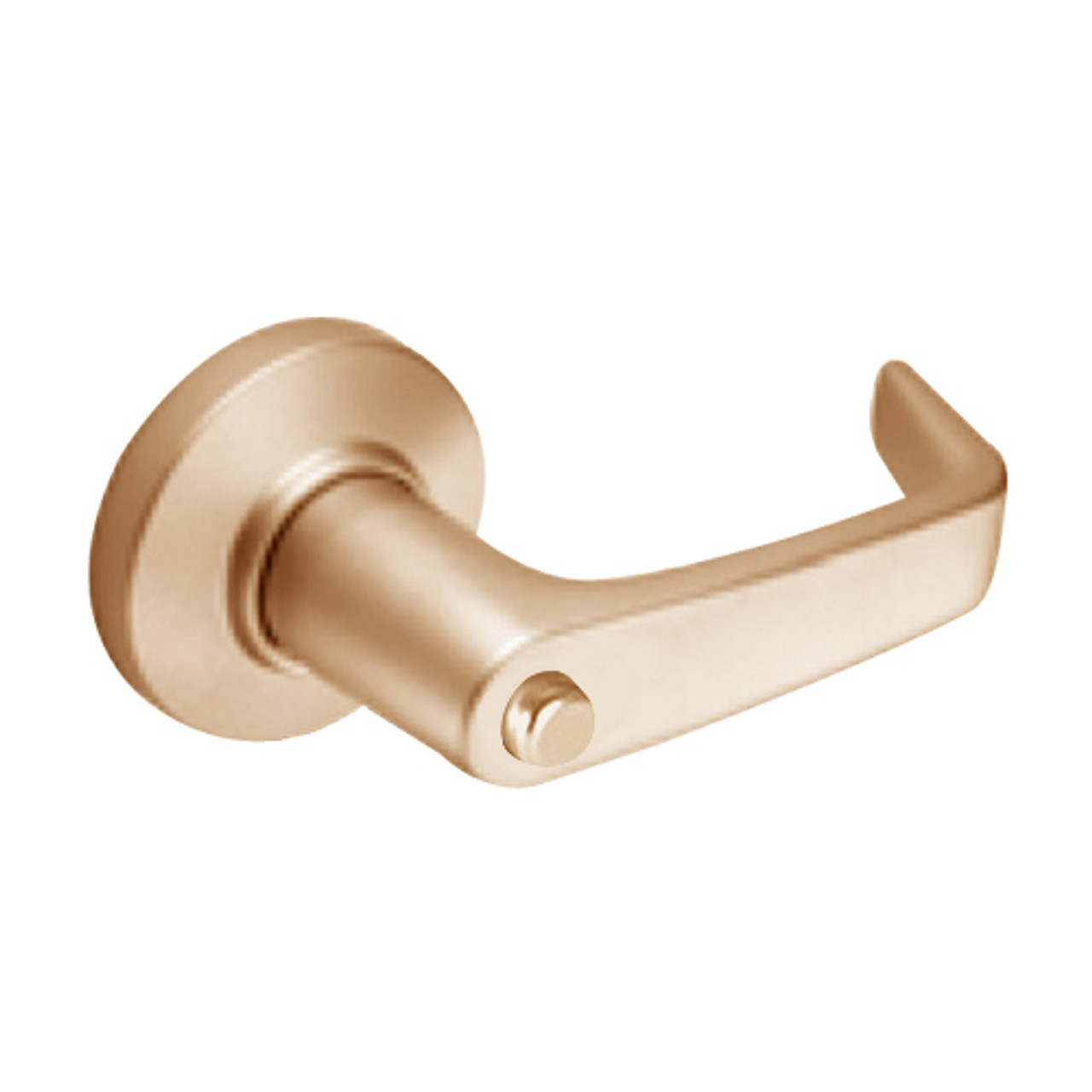 9K40LL15CSTK612LM Best 9K Series Hospital Privacy Heavy Duty Cylindrical Lever Locks with Contour Angle with Return Lever Design in Satin Bronze