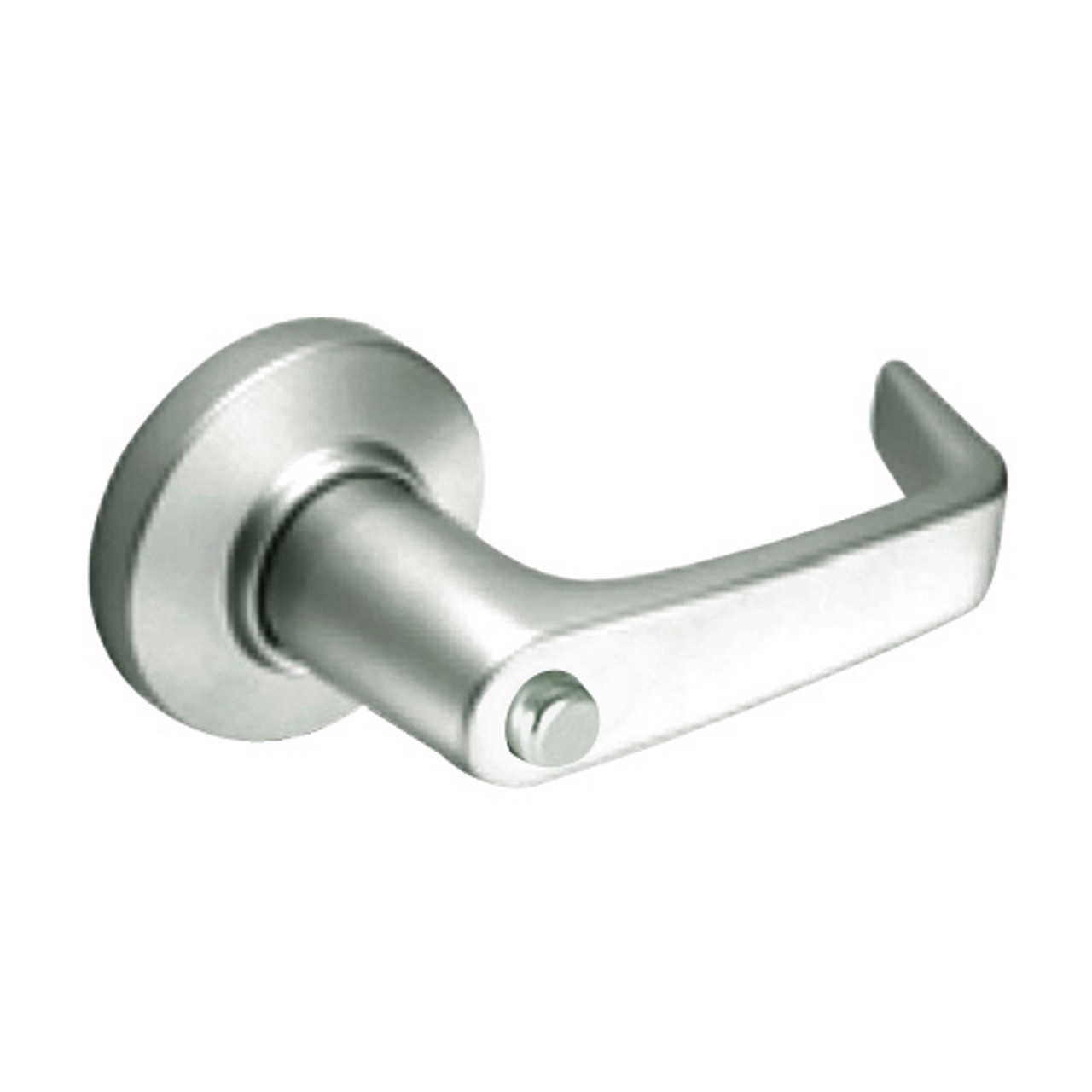9K40LL15CSTK619LM Best 9K Series Hospital Privacy Heavy Duty Cylindrical Lever Locks with Contour Angle with Return Lever Design in Satin Nickel