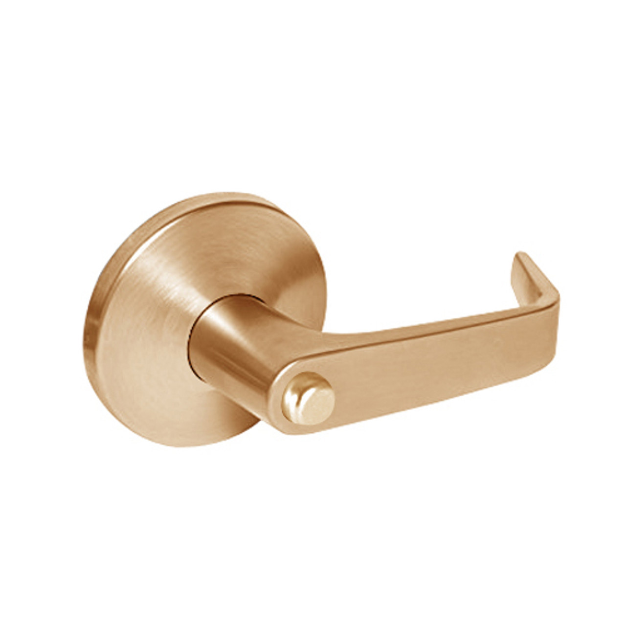 9K40LL15LSTK612LM Best 9K Series Hospital Privacy Heavy Duty Cylindrical Lever Locks with Contour Angle with Return Lever Design in Satin Bronze