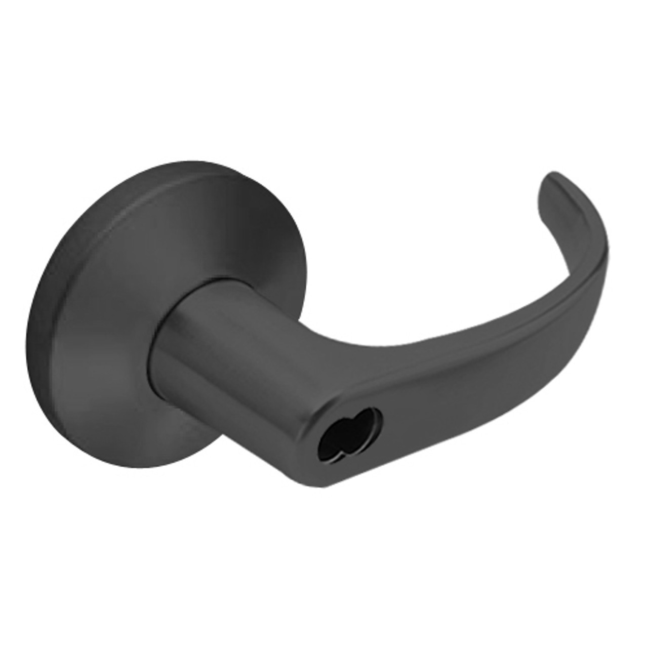 9K37H14KSTK622LM Best 9K Series Hotel Cylindrical Lever Locks with Curved with Return Lever Design Accept 7 Pin Best Core in Black