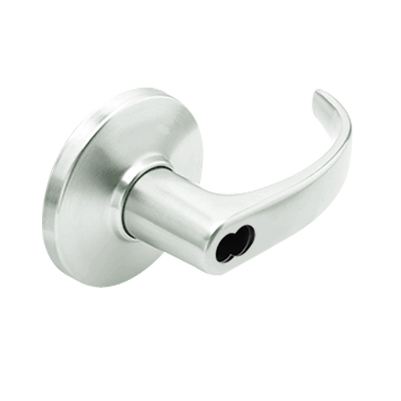 9K37H14DS3618LM Best 9K Series Hotel Cylindrical Lever Locks with Curved with Return Lever Design Accept 7 Pin Best Core in Bright Nickel