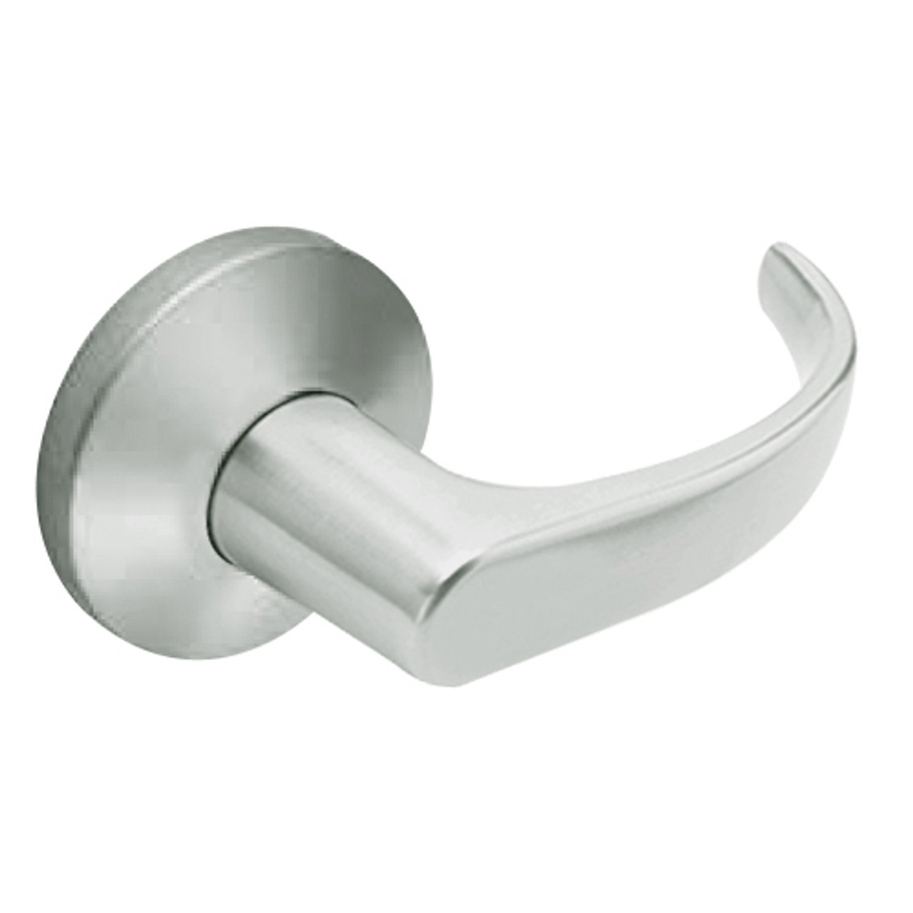 9KW37DEL14KS3619RQELM Best 9KW Series Fail Safe Electromechanical Heavy Duty Cylindrical Lock with Curved w/ Return Style in Satin Nickel