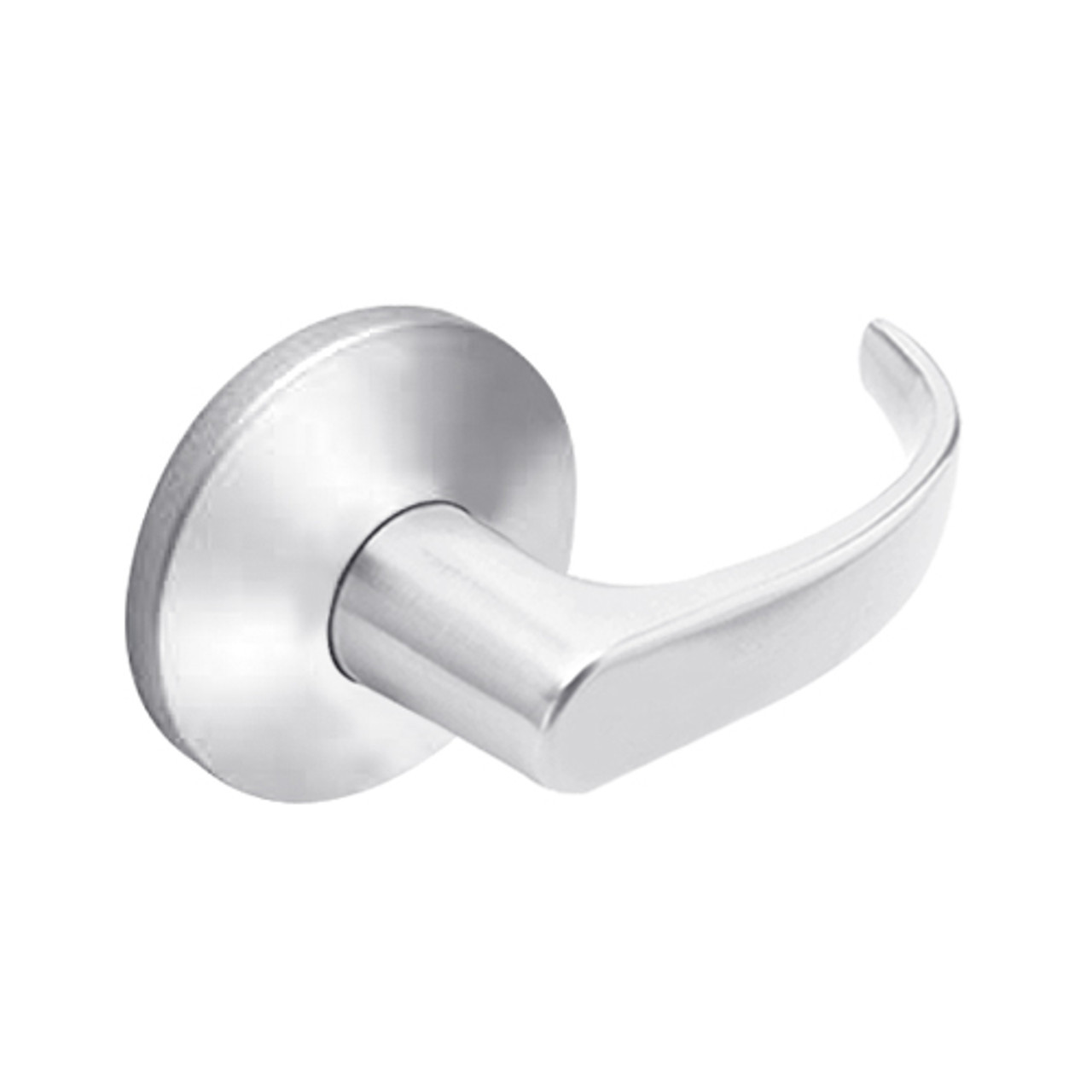 9KW37DEL14LSTK625RQELM Best 9KW Series Fail Safe Electromechanical Heavy Duty Cylindrical Lock with Curved w/ Return Style in Bright Chrome