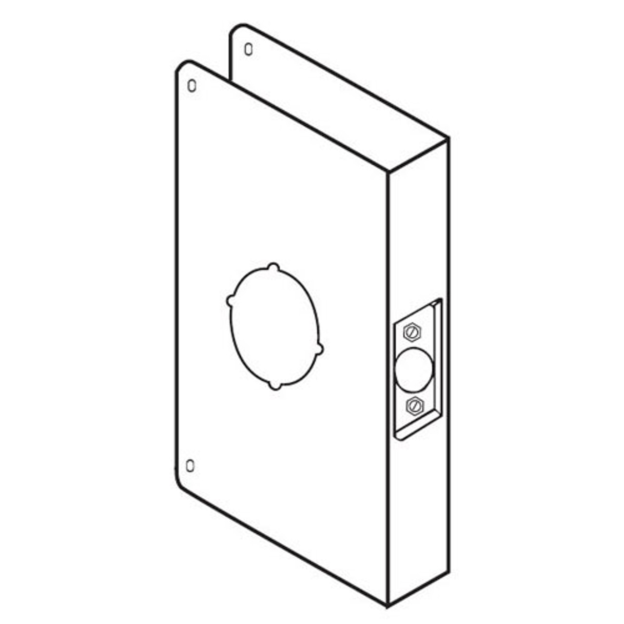 55A-AB-CW Don Jo Wrap-Around Plate