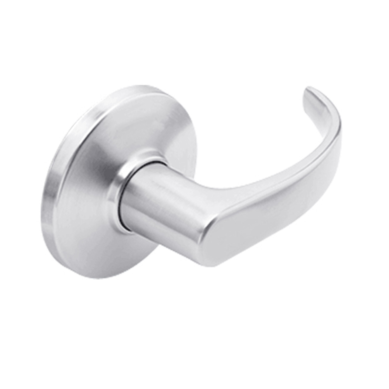 9KW47DEL14DS3625RQELM Best 9KW Series Fail Safe Electromechanical Heavy Duty Cylindrical Lock with Curved w/ Return Style in Bright Chrome